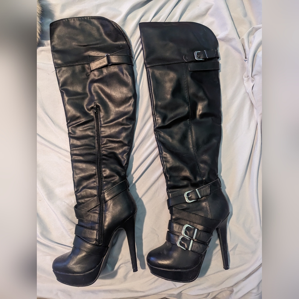 Over the knee 4inch heel Boots